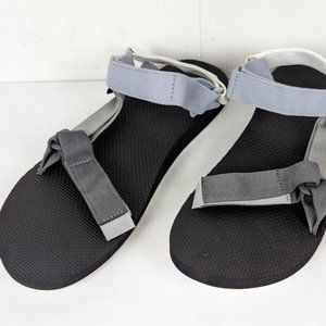 Teva Original Universal Mens Size 12 Grey STRAPPY Hiking SANDALS 1004006 Upcycle